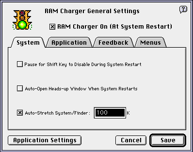 System General Settings